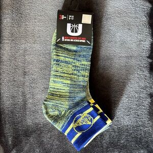 NBA Golden State Warriors Men's Quarter Cut Socks Blue Green Grey